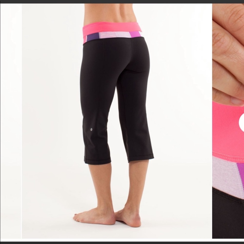 lululemon groove crop *reversible to